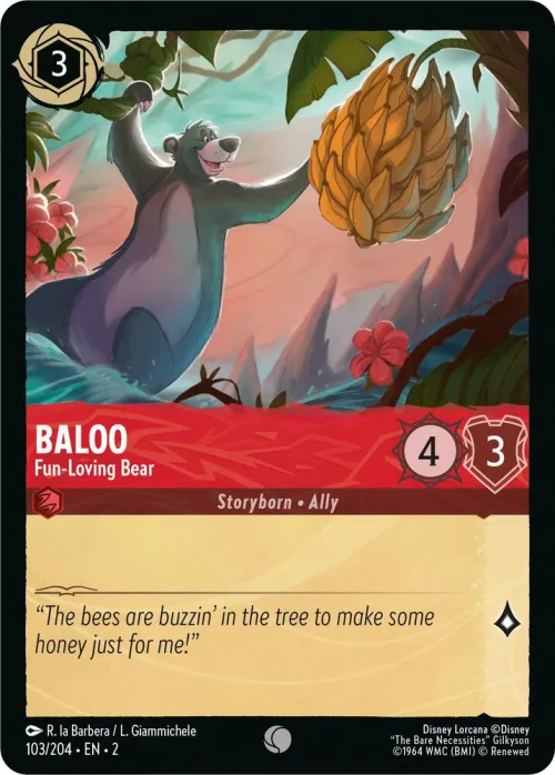 Baloo - Fun-Loving Bear - Cold Foil