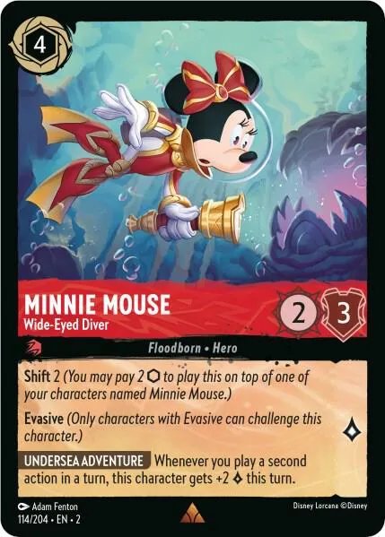 Minnie Mouse - Wide-Eyed Diver - Cold Foil