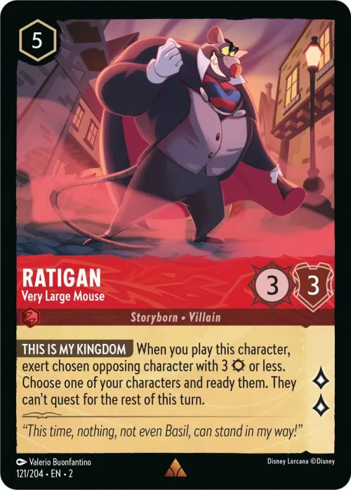 Ratigan - Very Large Mouse - Cold Foil