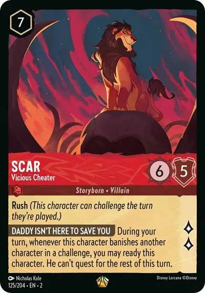 Scar - Vicious Cheater - Cold Foil