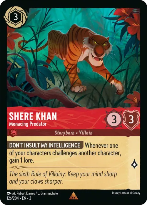 Shere Khan - Menacing Predator - Cold Foil