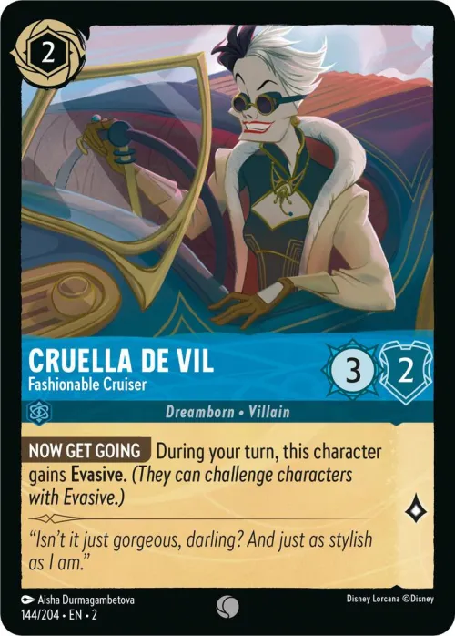 Cruella De Vil - Fashionable Cruiser - Cold Foil