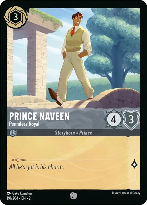 Prince Naveen - Penniless Royal - Cold Foil