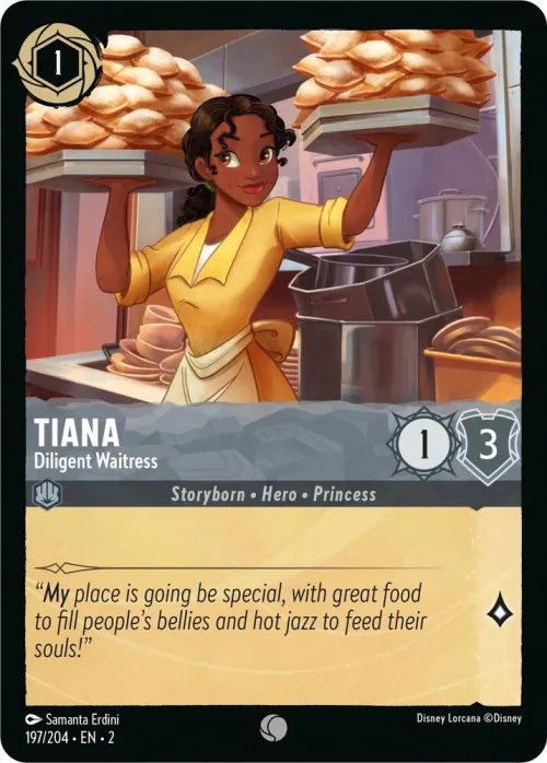 Tiana - Diligent Waitress - Cold Foil