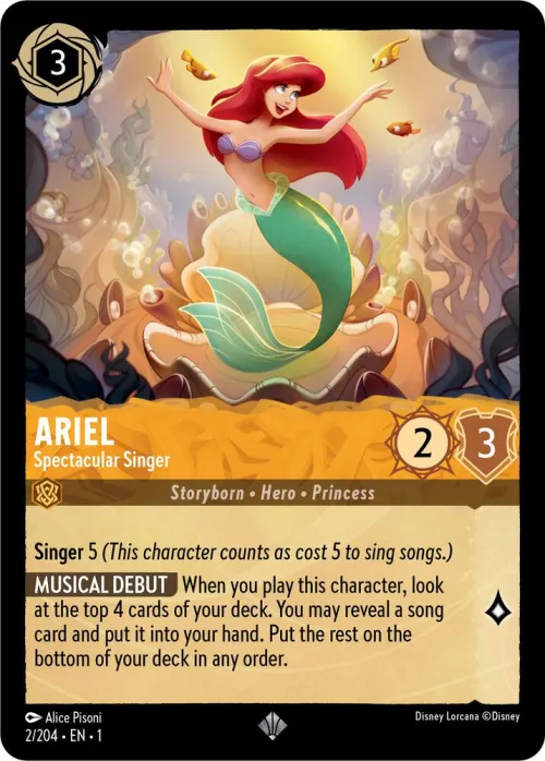 Ariel - Spectacular Singer - Cold Foil