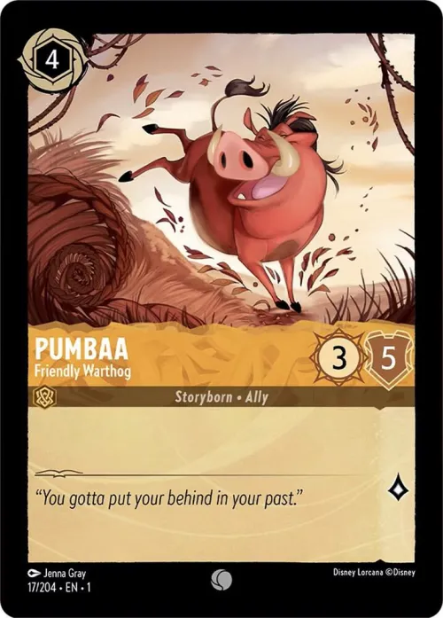 Pumbaa - Friendly Warthog - Cold Foil