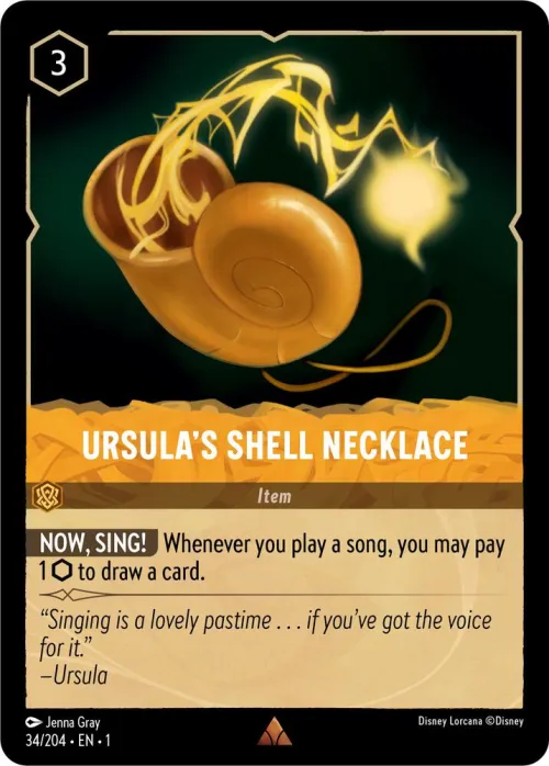 Ursula's Shell Necklace - Cold Foil