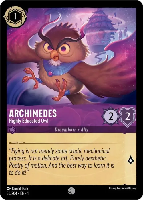 Archimedes - Highly Educated Owl - Cold Foil