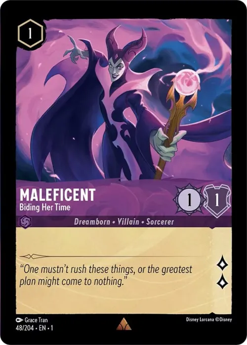 Maleficent - Biding Her Time - Cold Foil