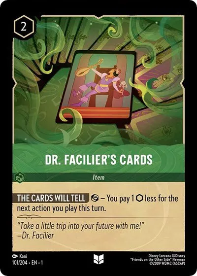 Dr. Facilier's Cards - Cold Foil