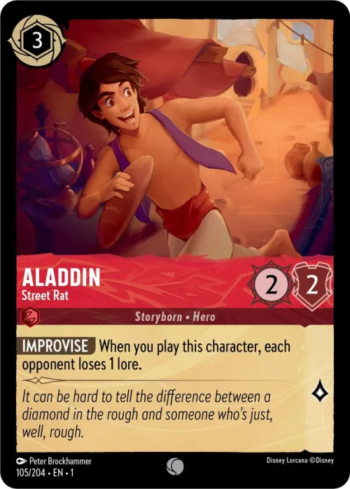 Aladdin - Street Rat - Cold Foil