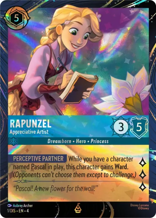 Rapunzel - Appreciative Artist - Holofoil Rapunzel Appreciative