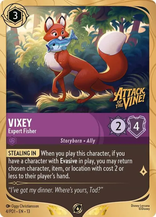 Vixey - Expert Fisher - Holofoil Vixey Expert Fisher