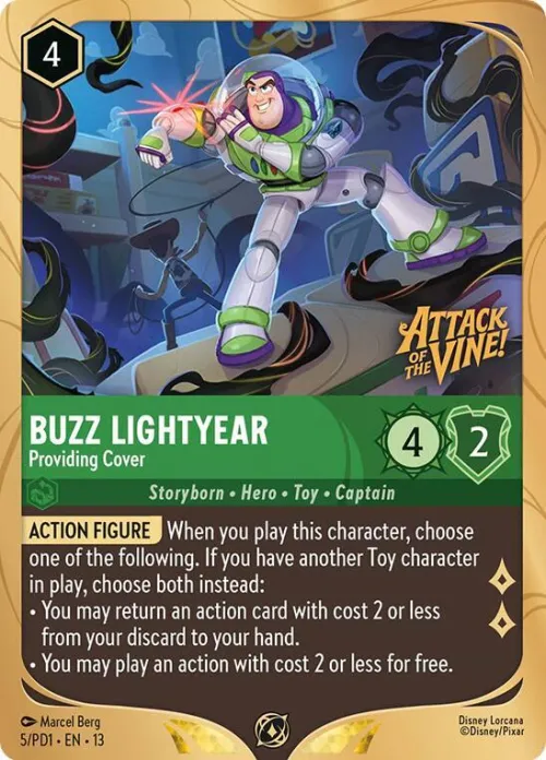 Buzz Lightyear - Providing Cover - Prerelease Promo