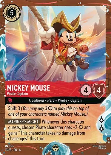 Mickey Mouse - Pirate Captain - Disney Cruise Promo