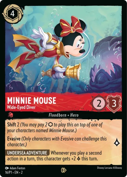 Minnie Mouse - Wide-Eyed Diver - Cold Foil
