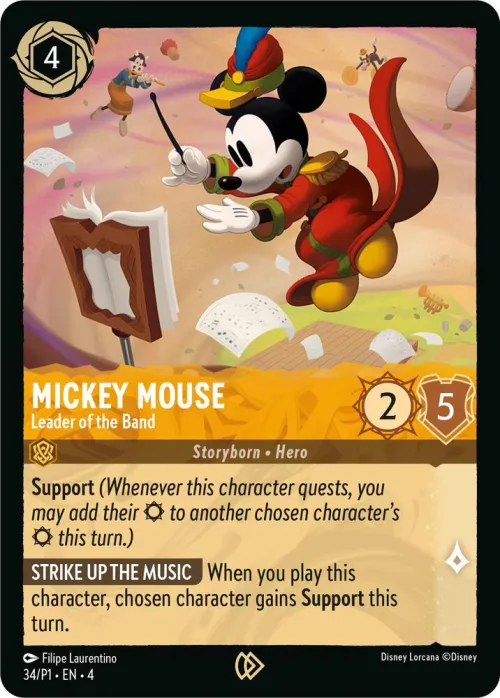 Mickey Mouse - Leader of the Band - Cold Foil