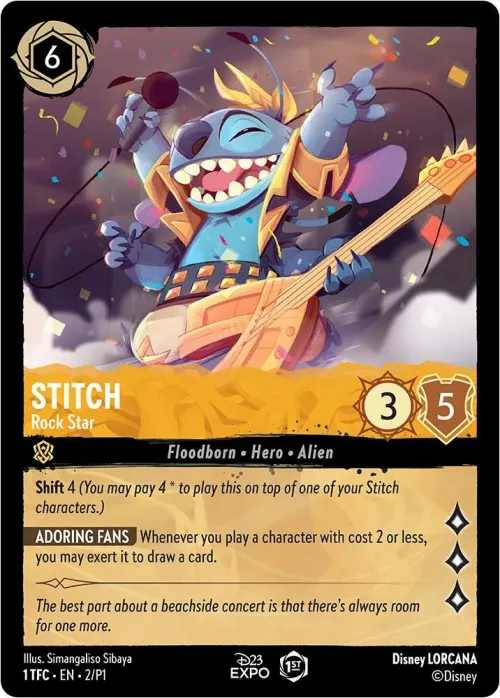 Stitch - Rock Star - Holofoil Stitch Rock Star