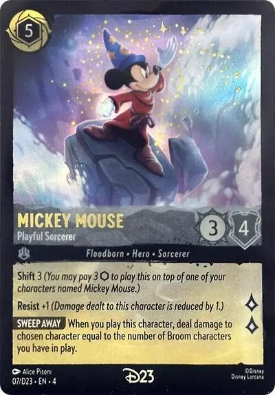 Mickey Mouse - Playful Sorcerer - Holo