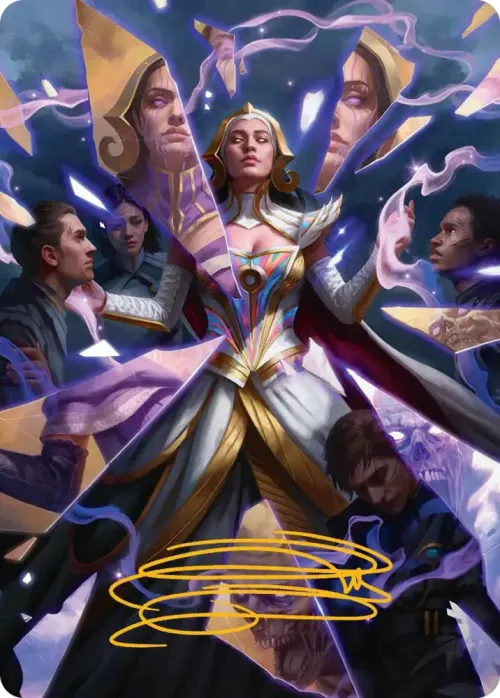 Return to the Light Realms Art Card - Gold Stamped Signature