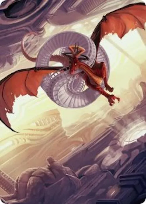 Draconic Visitor Art Card