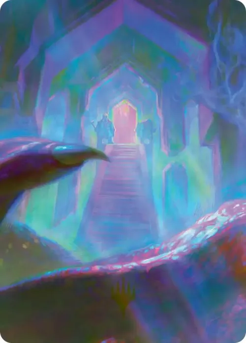 Dragon-Cursed Halls Art Card - 8 12