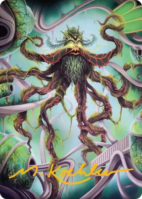 Verdant Kraken Art Card - Gold Stamped Signature