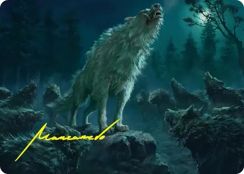 Reverent Howl Art Card - Gold Stamped Signature