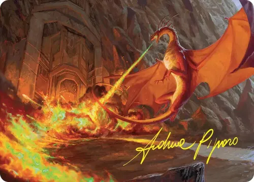 Smaug's Fury Art Card - Gold Stamped Signature