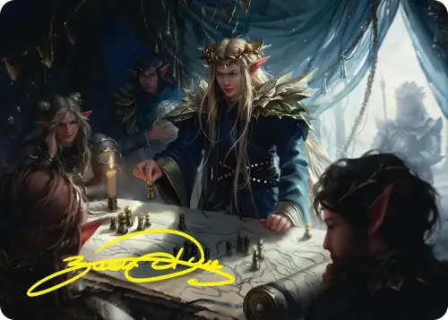 Thranduil the Strategist Art Card - Gold Stamped Signature