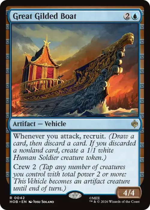 Great Gilded Boat - Foil