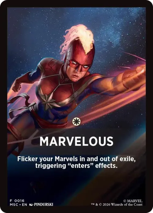 Marvelous Theme Card - Normal Marvelous Theme Card