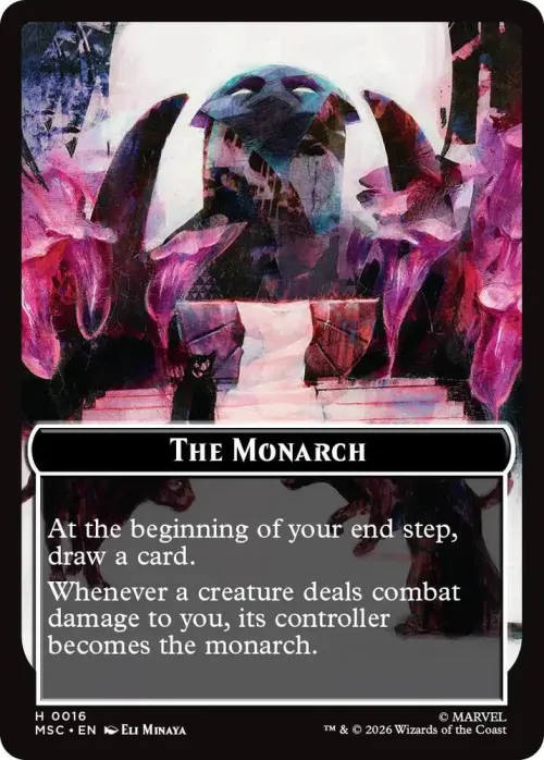 The Monarch (0016) // Vibranium (0031) Double-Sided Token