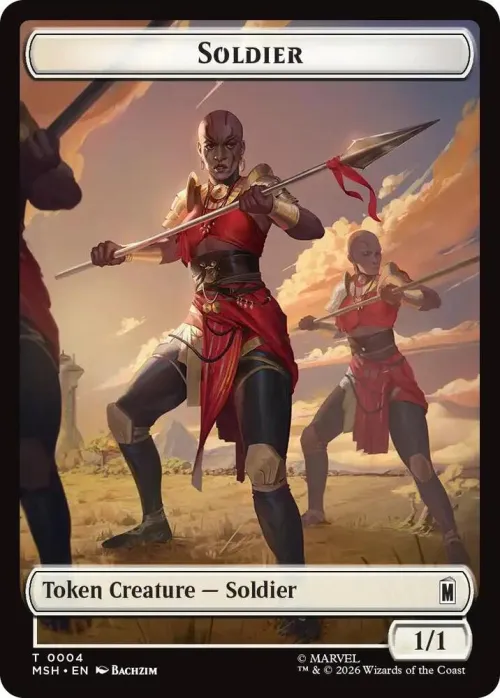Soldier // Clue Double-Sided Token - Foil