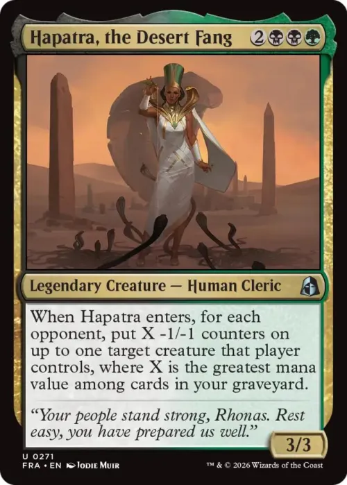 Hapatra, the Desert Fang - Foil