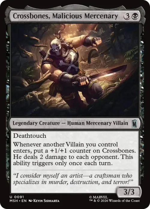 Crossbones, Malicious Mercenary - Foil