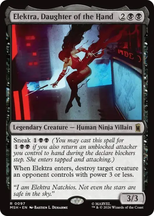 Elektra, Daughter of the Hand - Foil