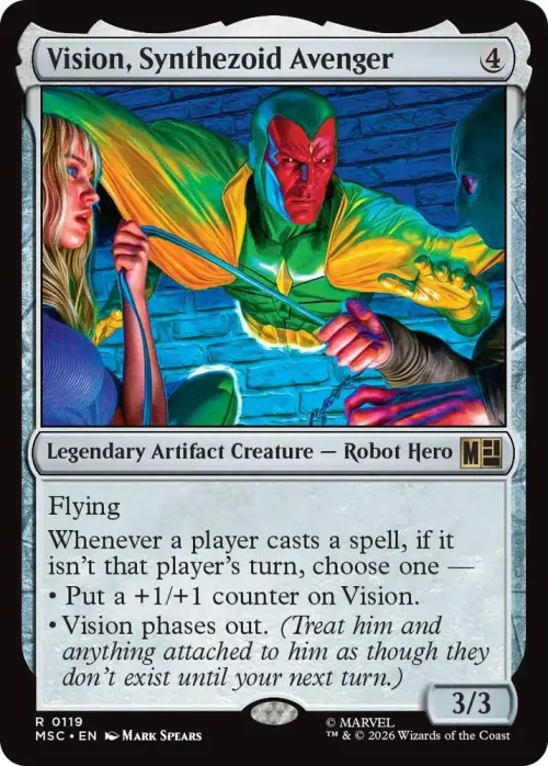 Vision, Synthezoid Avenger - Surge Foil