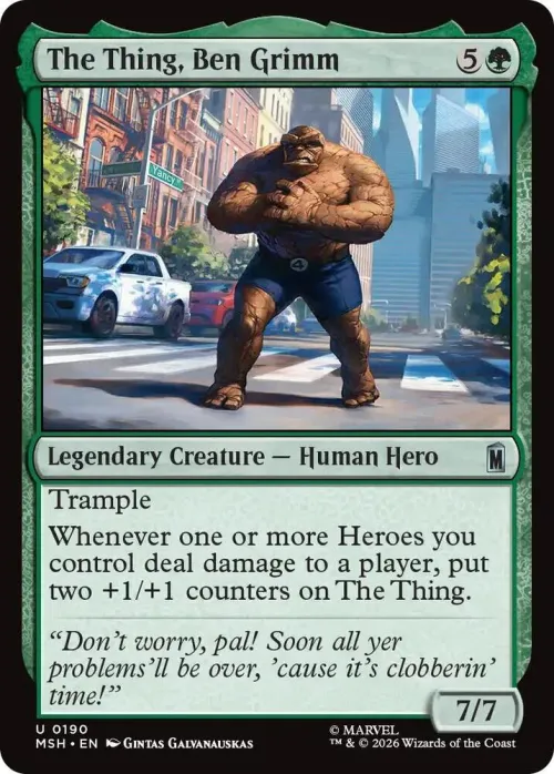 The Thing, Ben Grimm - Foil