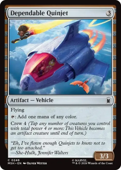 Dependable Quinjet - Foil