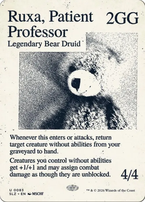 Ruxa, Patient Professor