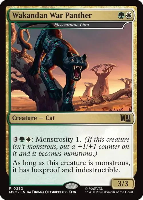 Wakandan War Panther - Fleecemane Lion - Surge Foil