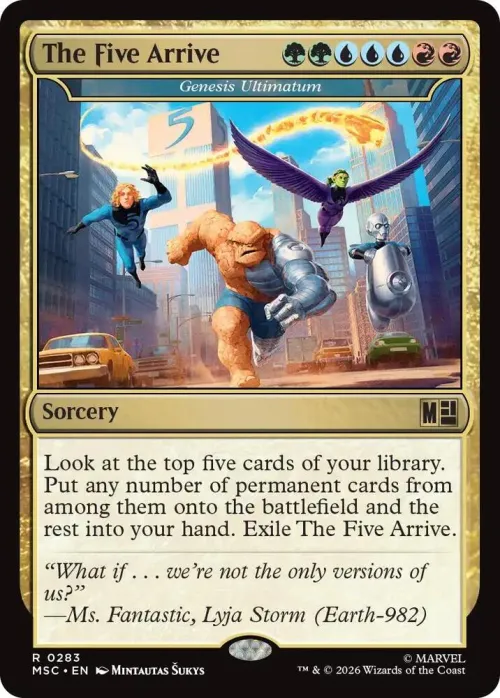 The Five Arrive - Genesis Ultimatum - Surge Foil