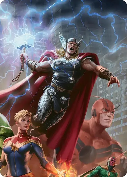 Thor, Guardian of Midgard Art Card - Normal Thor Guardian Of Midgar