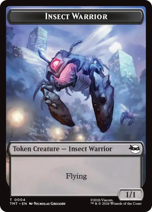 Insect Warrior // Food Double-Sided Token - Foil