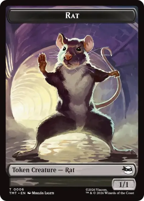 Rat // Copy Double-Sided Token - Foil