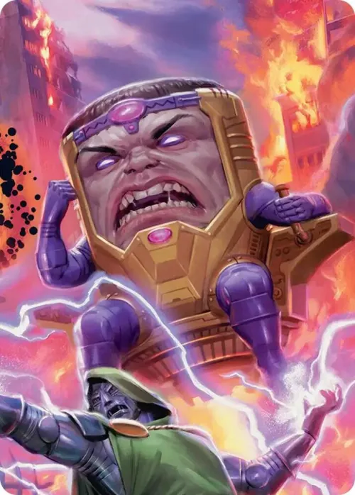M.O.D.O.K., Evil Intellect Art Card - Normal M O D O K Evil Intellec