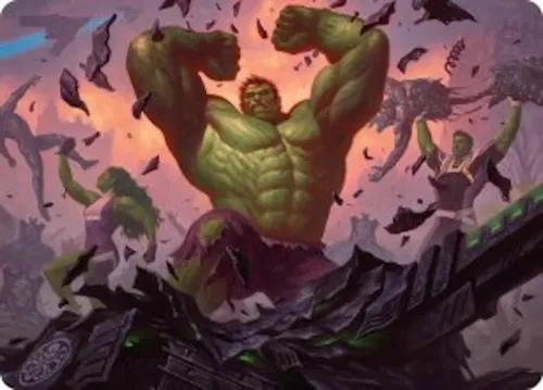 HULK SMASH! Art Card - Normal Hulk Smash Art Card