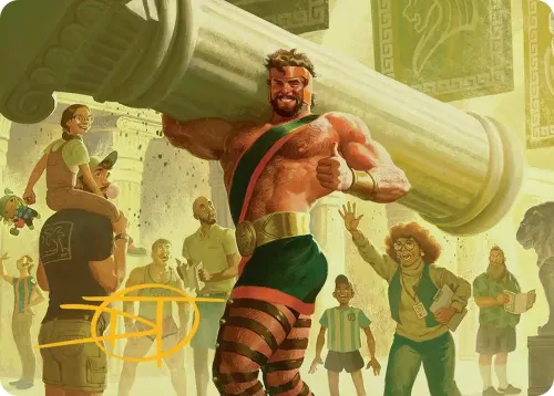 Hercules, Prince of Power Art Card - Gold Stamped Signature