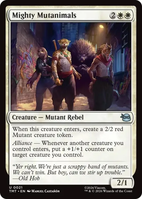 Mighty Mutanimals - Foil